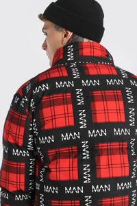 Man All Over Branded Puffer