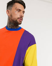 Load image into Gallery viewer, Maic organic oversized - Orange Colour block