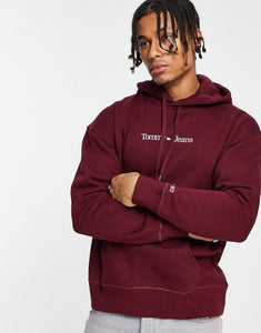 Tommy Jeans hoodie burgundy