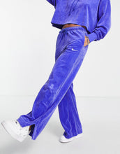 Load image into Gallery viewer, Nike velour joggers blue