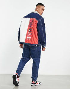 Tommy Jeans cotton oversized denim trucker jacket