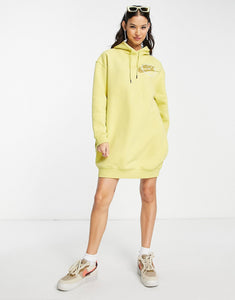 Nike utility hoodie dress celery green