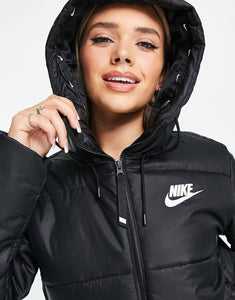 Nike classic padded jacket black