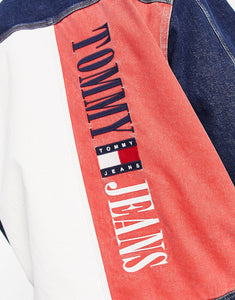 Tommy Jeans cotton oversized denim trucker jacket