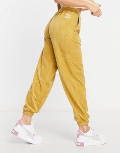 Puma cord jogger in mustard