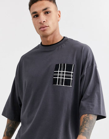 Maic Check Pocket - Oversized