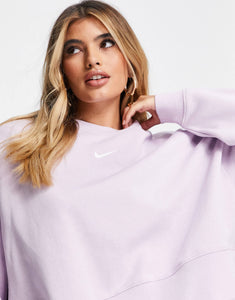 Nike mini swoosh sweatshirt lilac