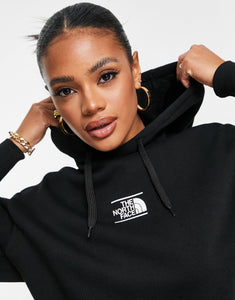 The North Face Dome cropped hoodie black