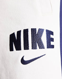 Nike Retro fleece joggers off white
