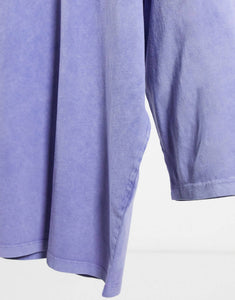 Maic Dark Future oversized longline - in lilac acid wash