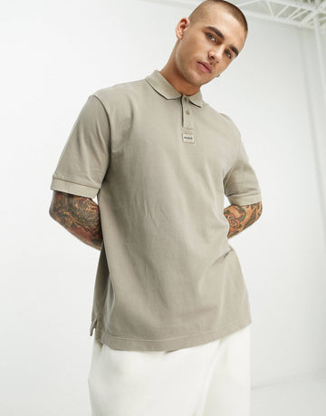 HUGO Danoe polo shirt khaki