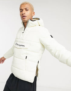 Champion jacket in off white