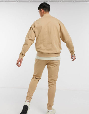 Tracksuit oversized skinny in beige
