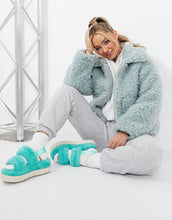 Load image into Gallery viewer, UGG Maeve sherpa jacket grey