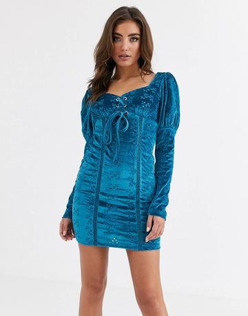 Fustan Velvet Broderie