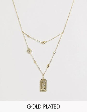 Wanderlust & Co Multi Rosa Gold - Necklace
