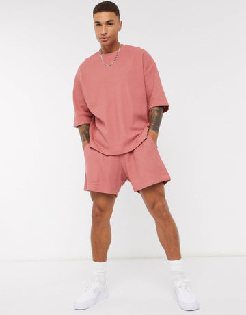 Set Co-ord Jersey Waffle - Oversized