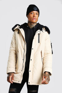 MA1 Parka with Faux Fur Hood