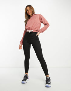 New Balance crop hoodie dusky pink