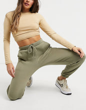 Load image into Gallery viewer, Hourglass oversized joggers - in pale khaki