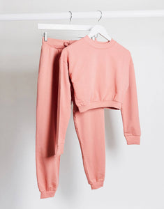 Tracksuit Petite in dusty rose