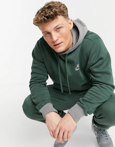 Nike Club tracksuit set in khaki