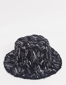 Kapelë Face print - Bucket Hat