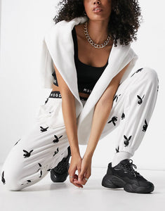 Missguided Playboy co-ord oversized jogger