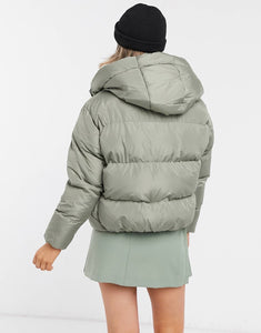 Threadbare puffer jacket