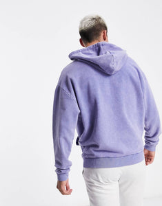 Duks Dark Future oversized - lilac acid wash