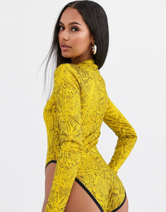 Bluzë Nike - Bodysuit yellow