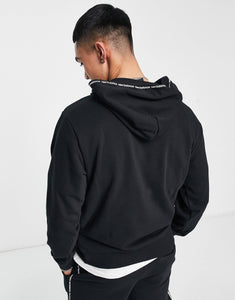 New Balance linear logo hoodie black