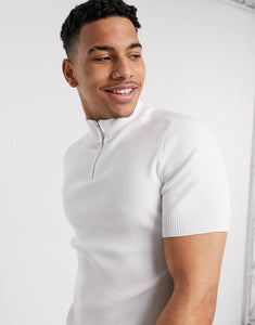 Maicë River Island half zip - White