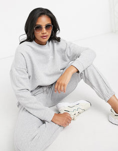 Tracksuit oversized in grey marl