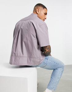 Boxy shirt washed mauve