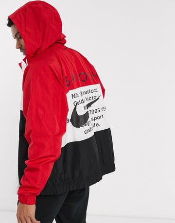 Jakne Nike Swoosh - Black/Red