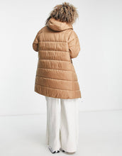 Load image into Gallery viewer, Nike classic padded hooded jacket khaki orange