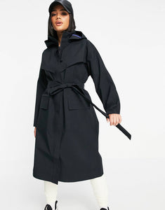 Nike woven trench coat black