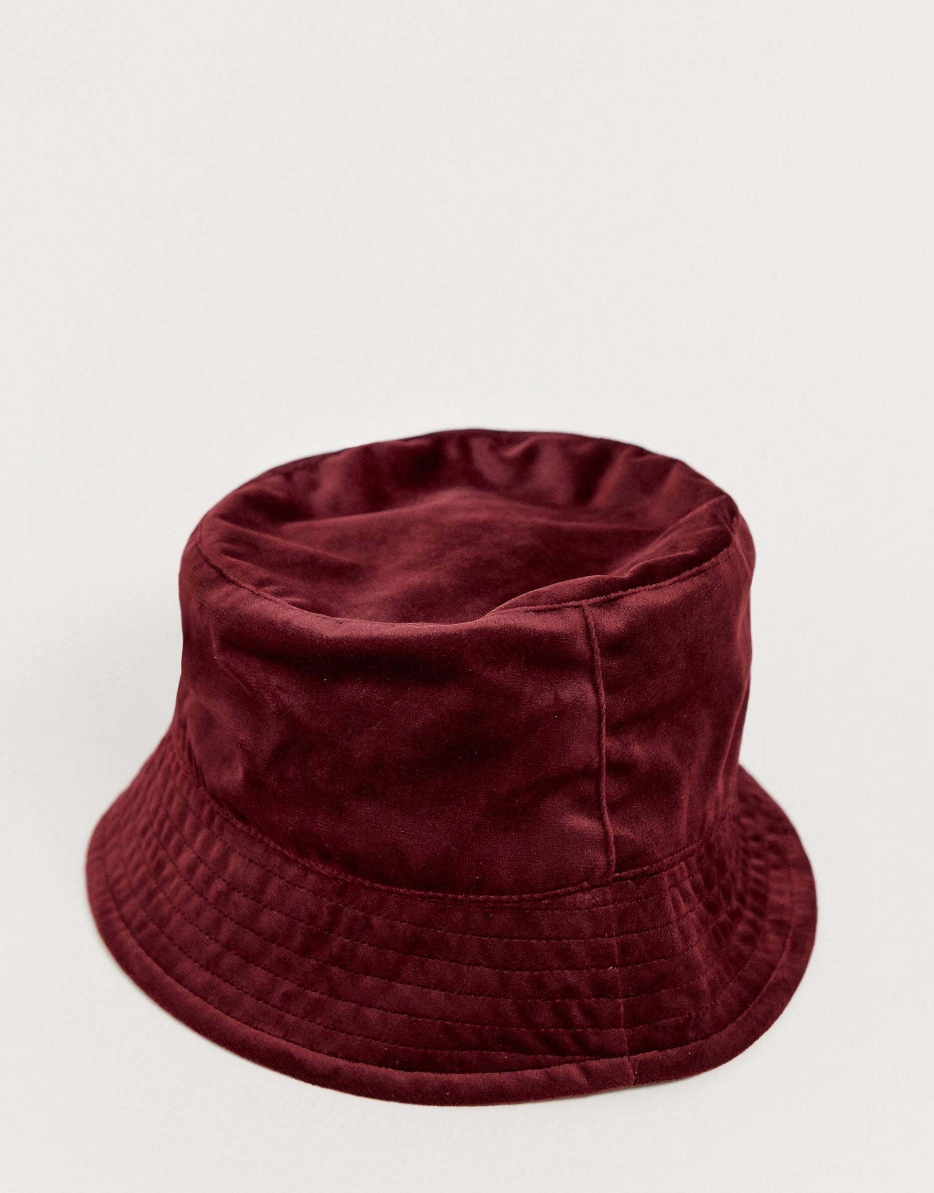 Kapelë - Bucket Hat burgundy