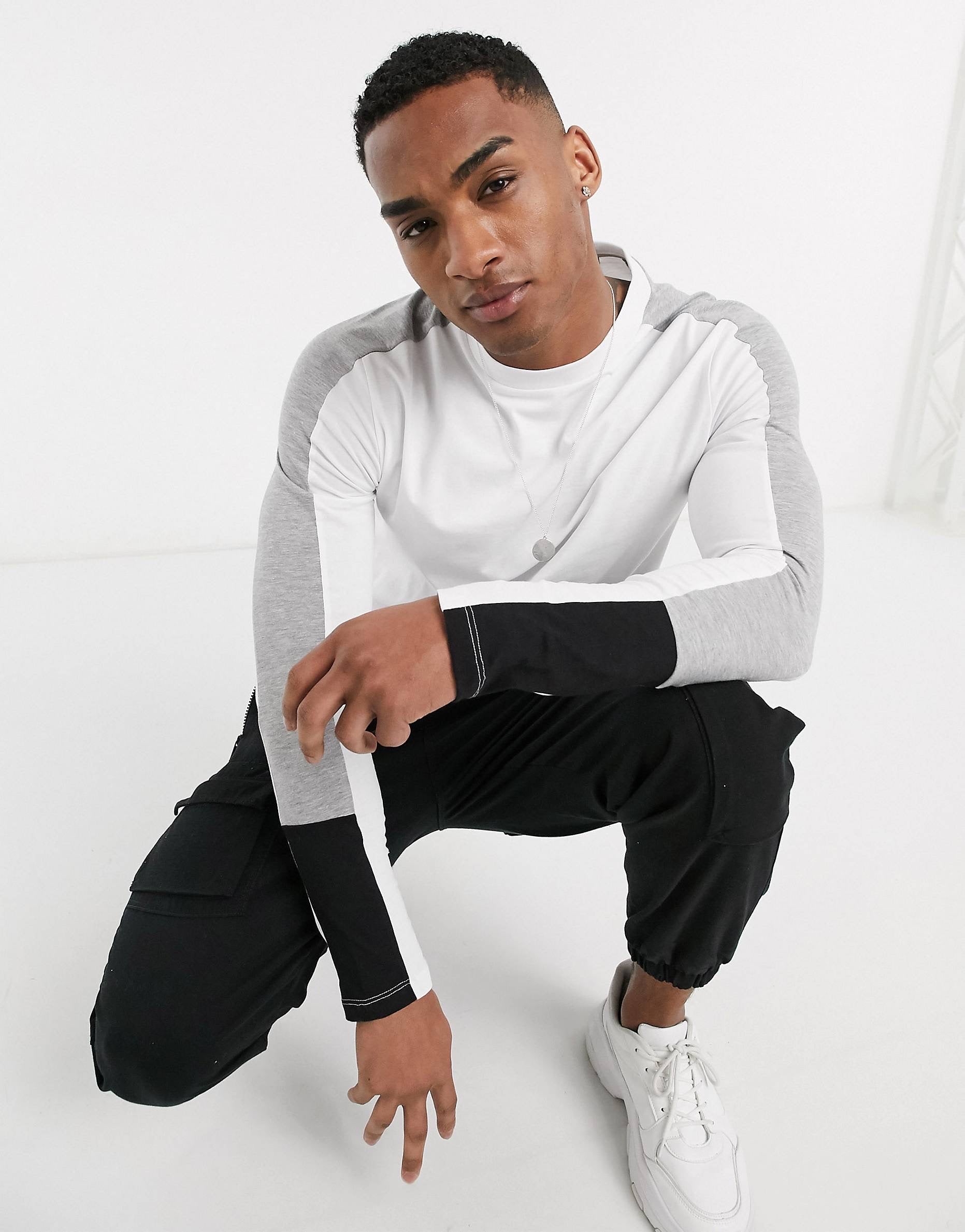 Bluze Panels in white