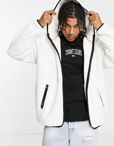 Tommy Jeans full zip hoodie  off white