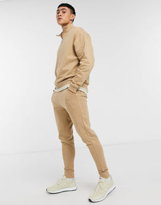 Tracksuit oversized skinny in beige