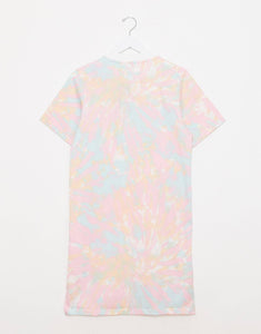 Fustan adidas trefoil - pink tie dye