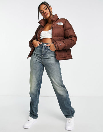 The North Face Nuptse down jacket brown