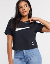 Load image into Gallery viewer, Maicë Nike double Swoosh - Black