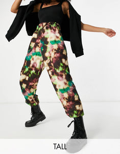 New Girl Tall tie dye joggers