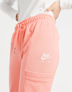 Nike Air fleece joggers in peach