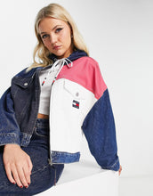 Load image into Gallery viewer, Tommy Jeans oversized hooded denim jacket multi