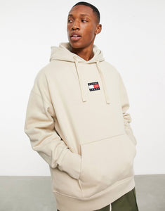 Tommy Jeans badge hoodie beige