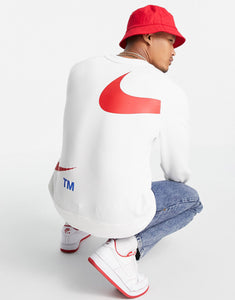 Nike Swoosh white and red